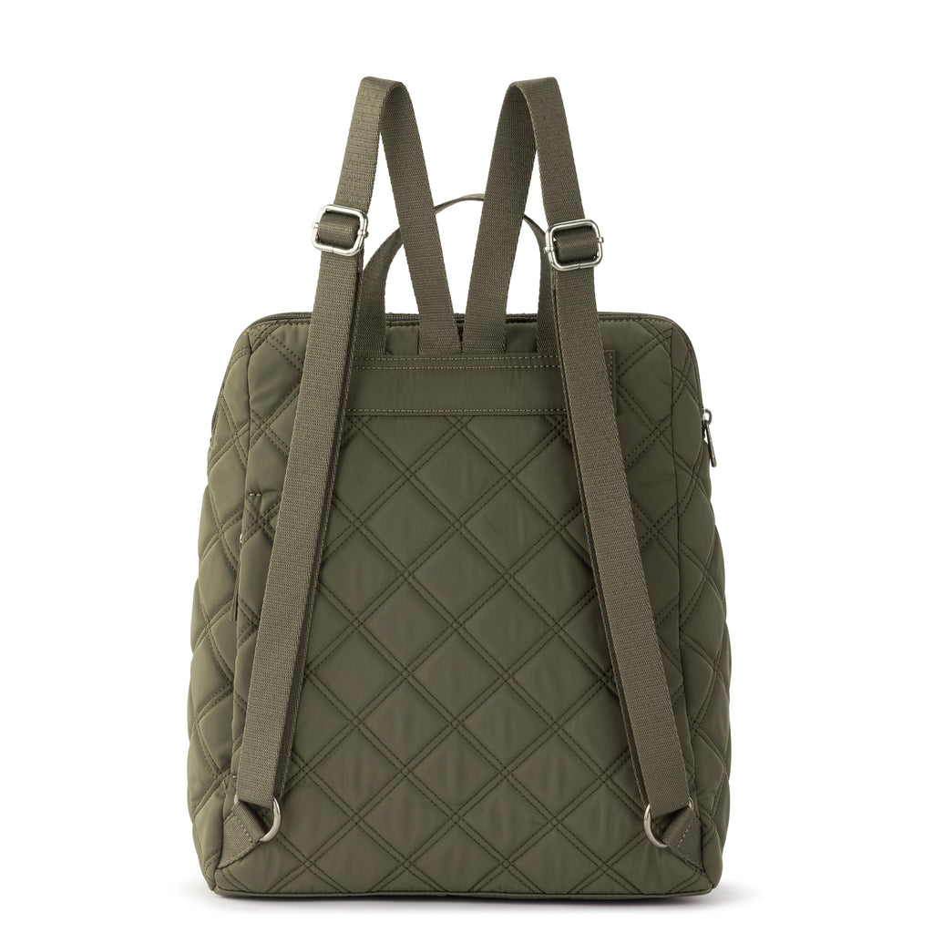 Sakroots Arlo Backpack - EcoTwill - Olive Diamond Quilted