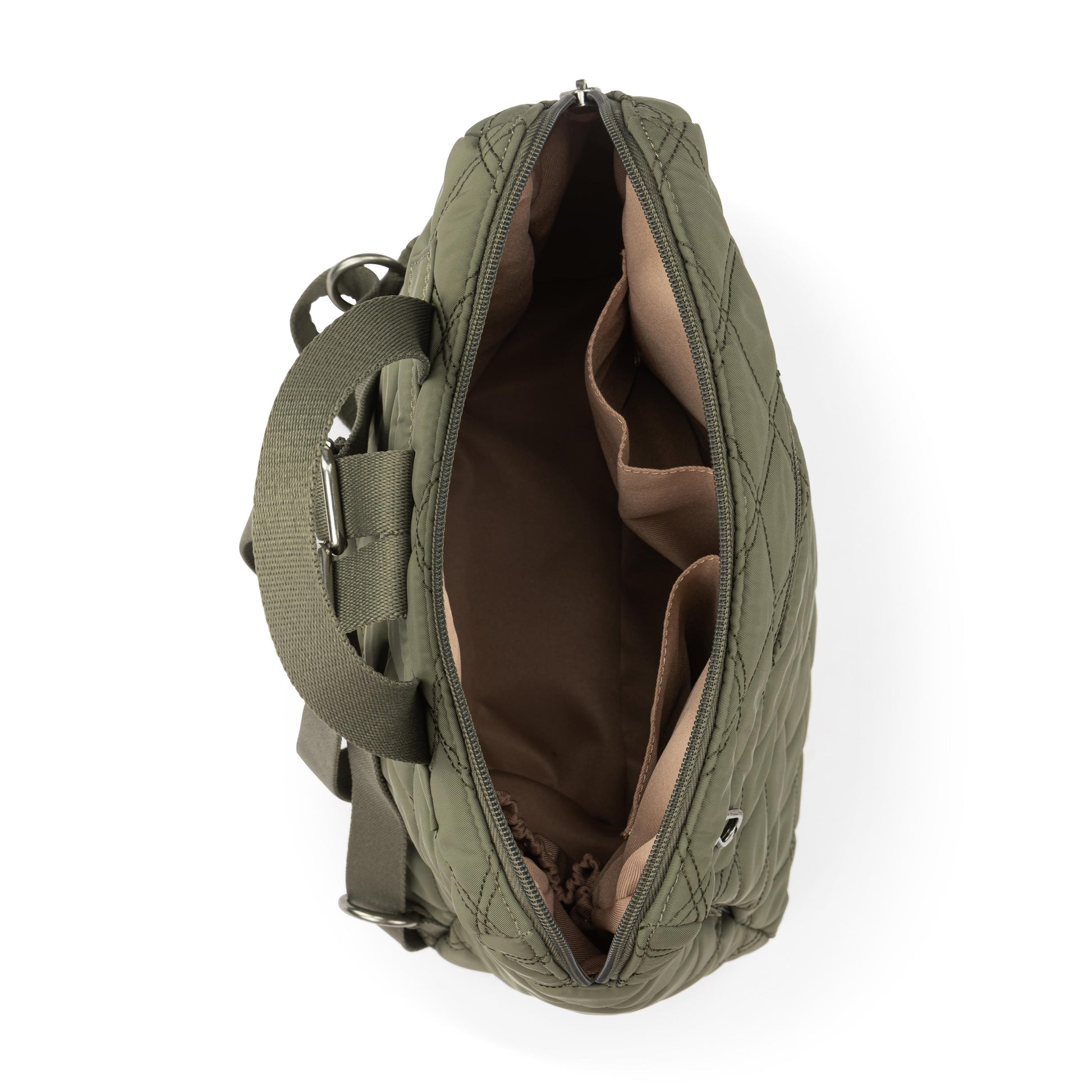 Sakroots Arlo Backpack EcoTwill - Olive Diamond Quilted