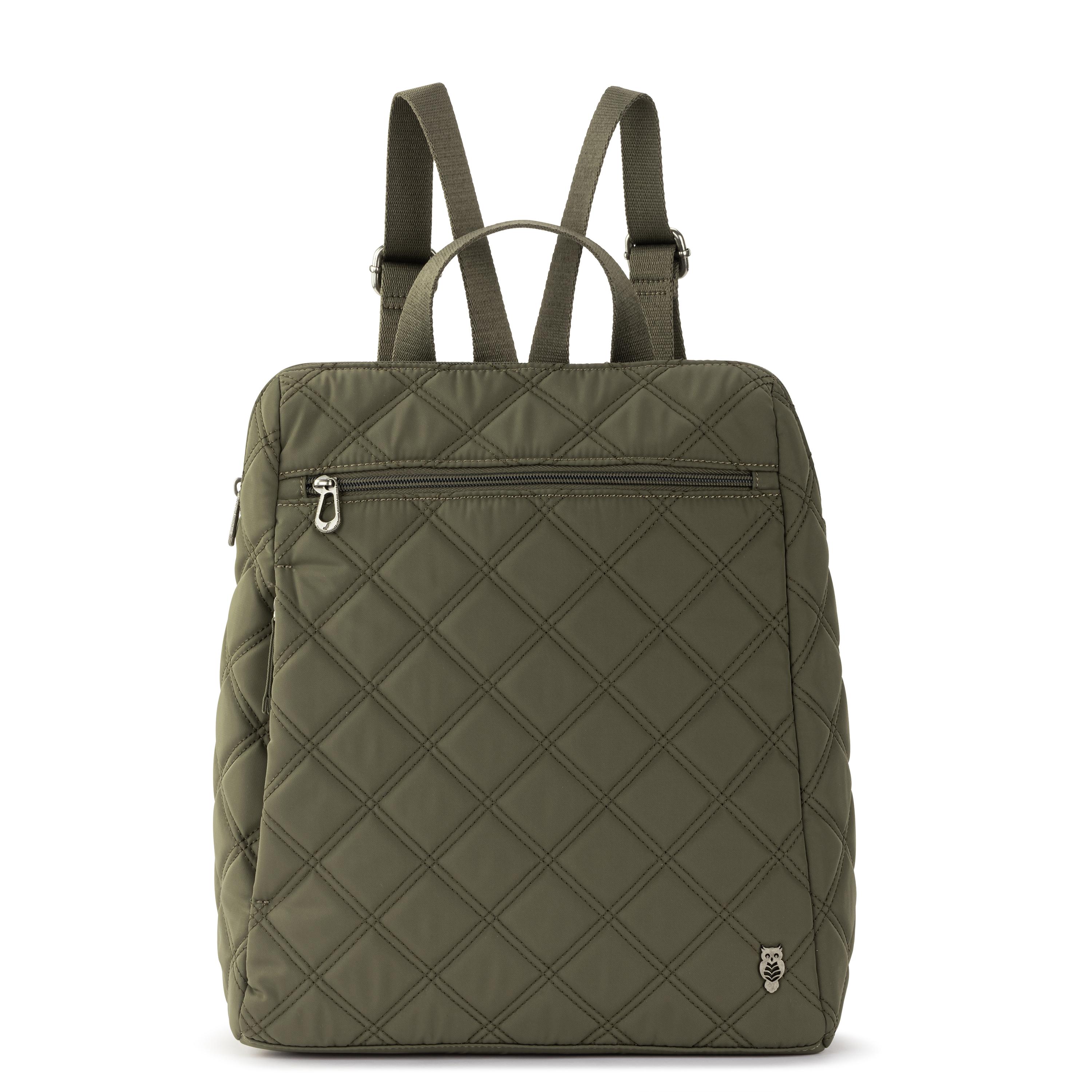 Sakroots Arlo Backpack - EcoTwill - Olive Diamond Quilted