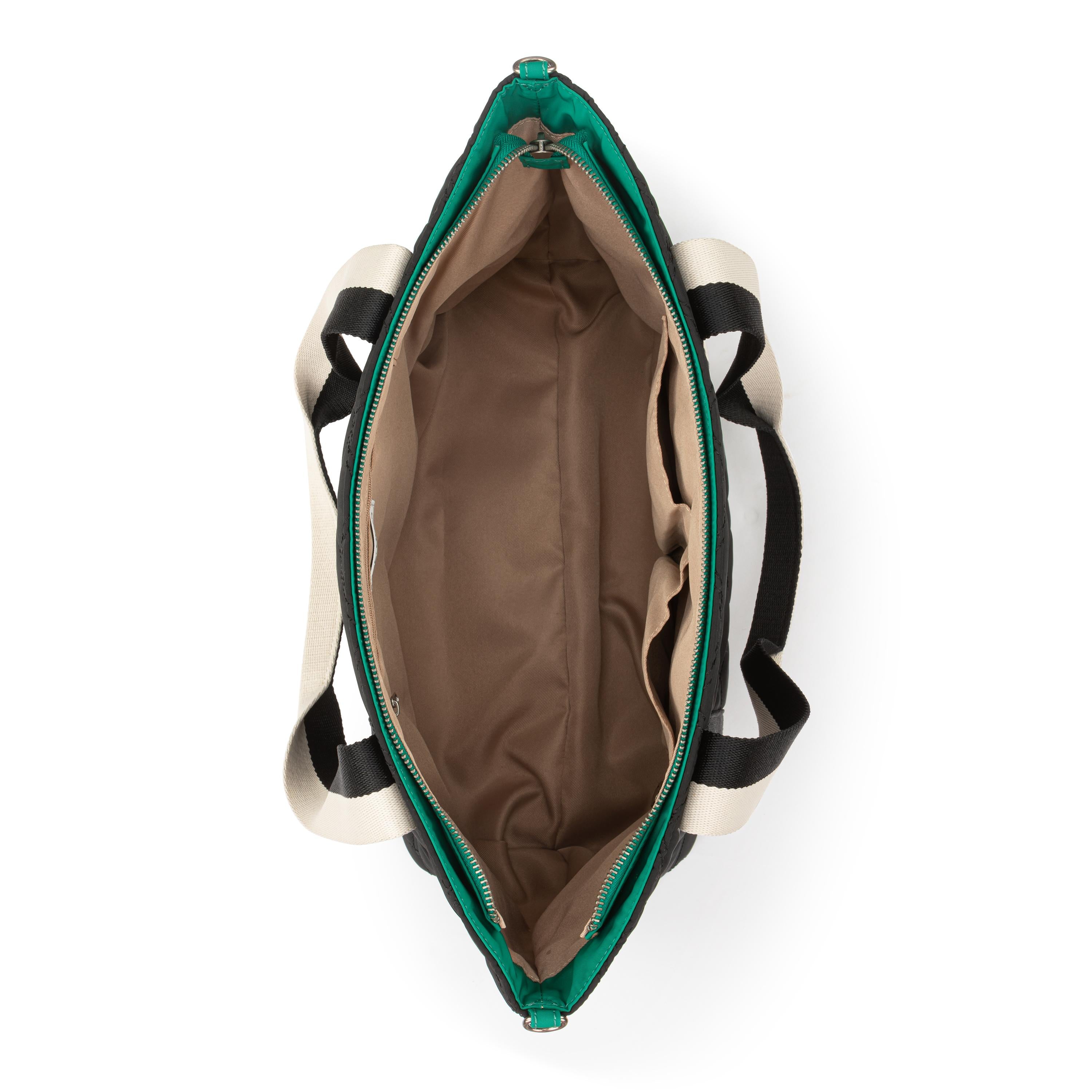 Sakroots Arlo Large Tote - EcoTwill - Black Diamond Quilted