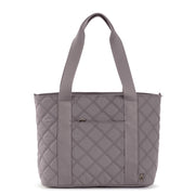 Arlo Large Tote - EcoTwill - Mushroom Diamond Quilted