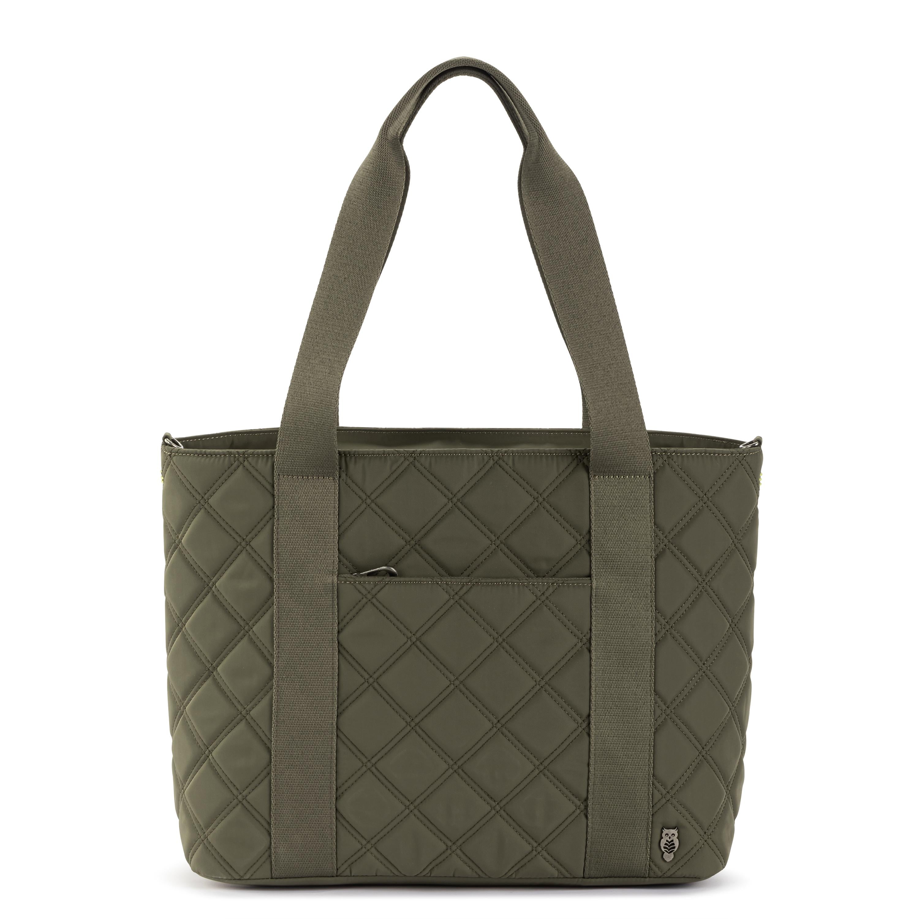 Sakroots Arlo Large Tote - EcoTwill - Olive Diamond Quilted
