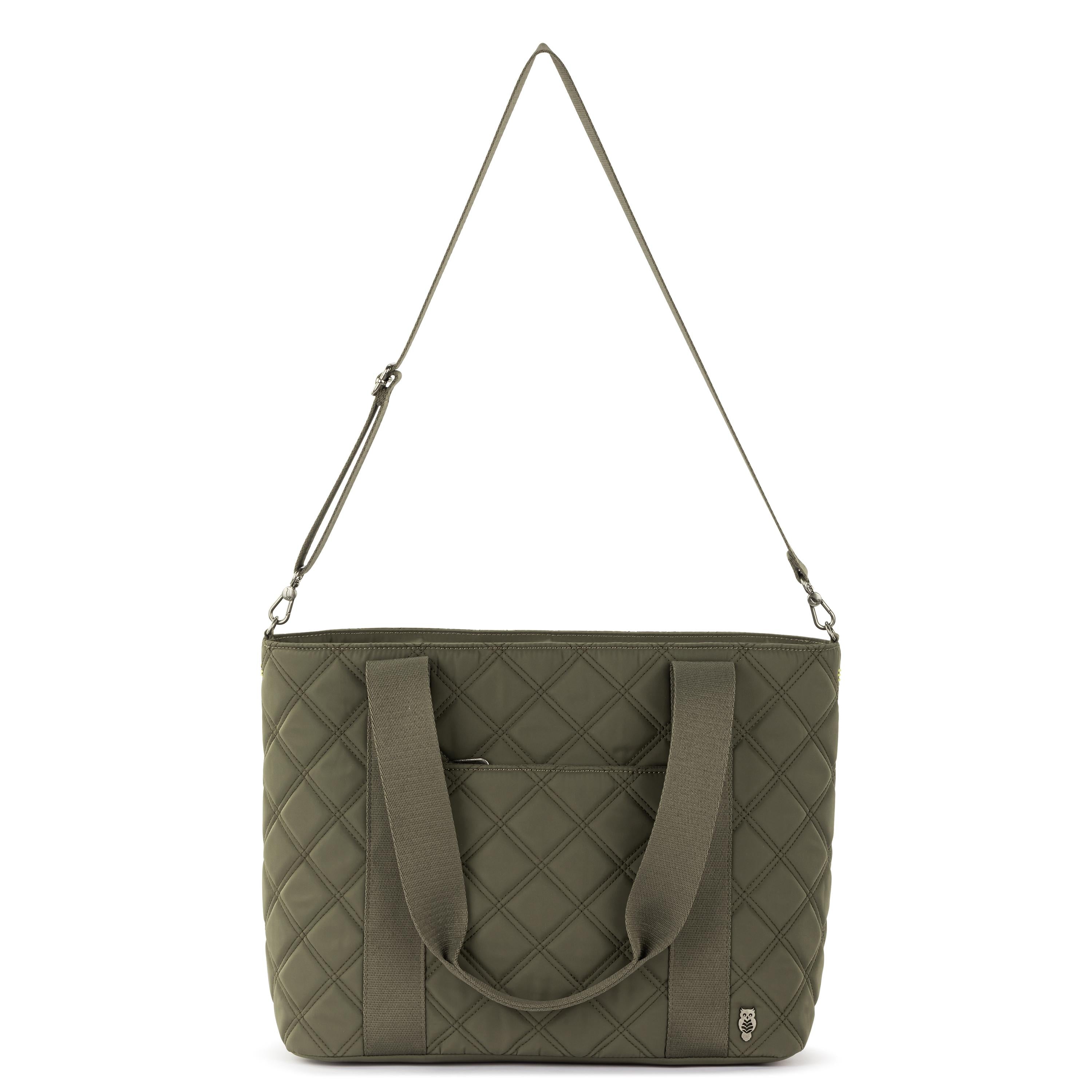 Sakroots Arlo Large Tote - EcoTwill - Olive Diamond Quilted