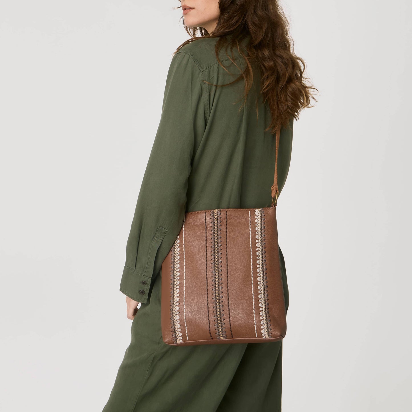 The Sak Lucia Crossbody Leather - Tobacco Neutral Seminyak