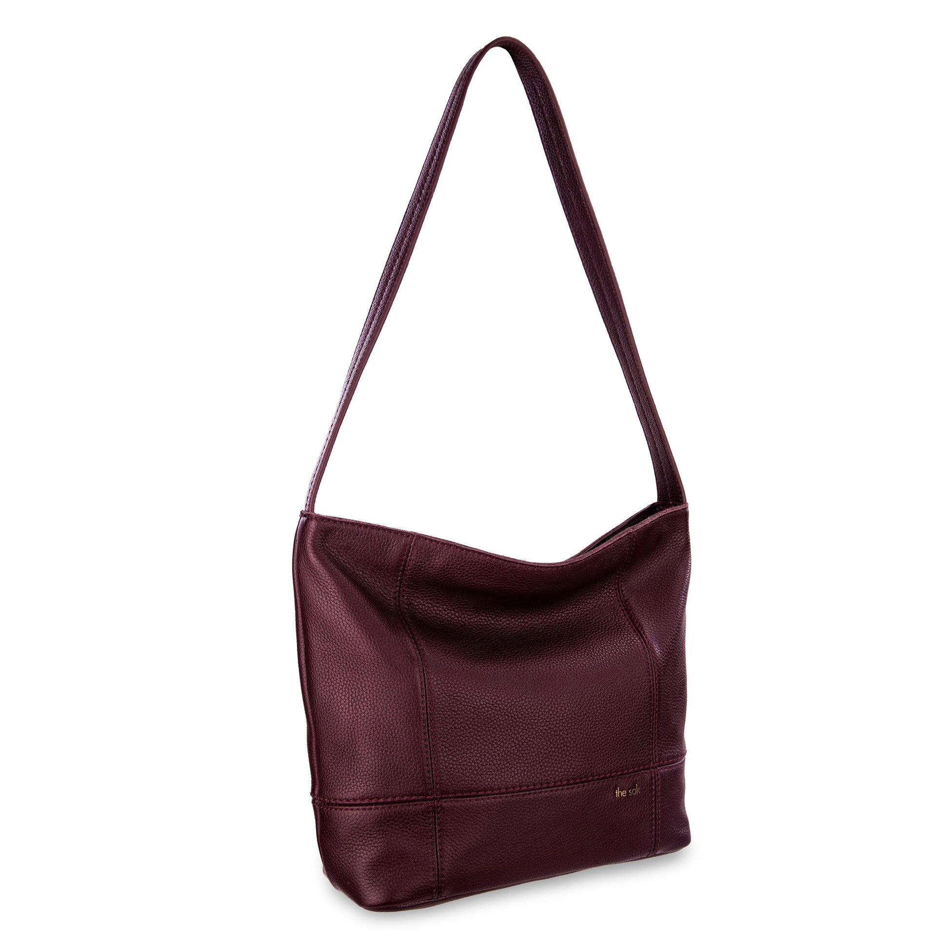 The Sak De Young Hobo Leather - Black Cherry
