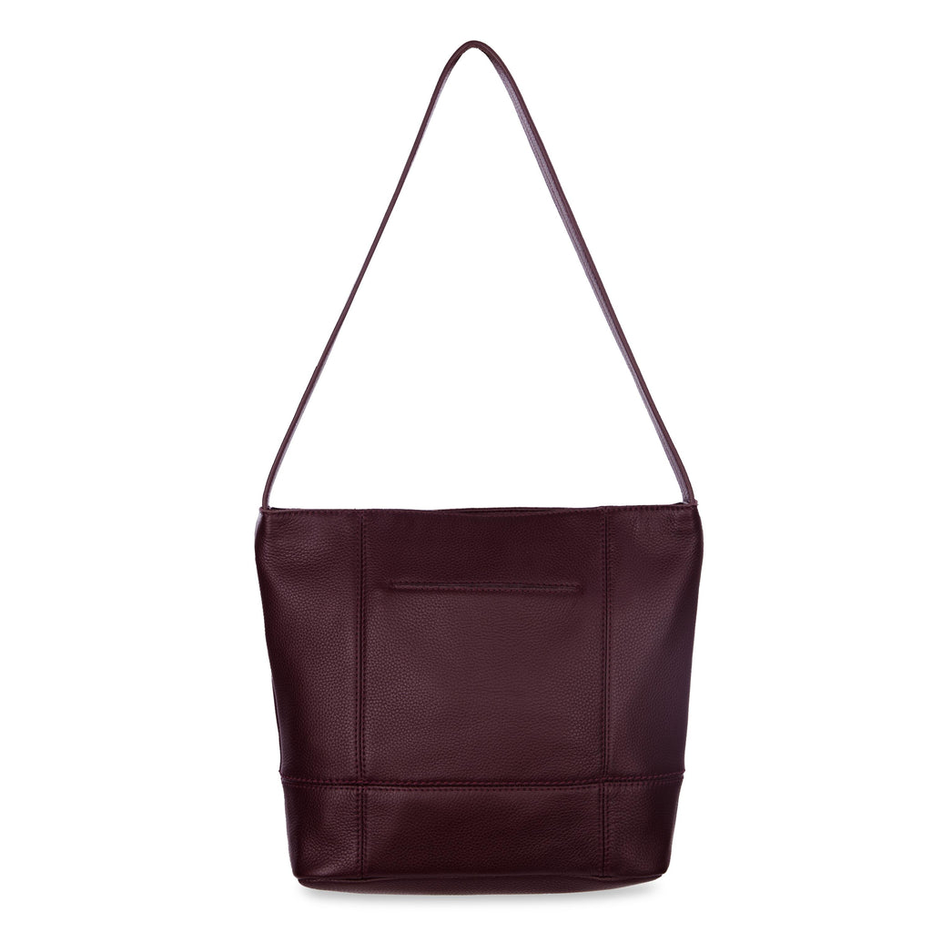 The Sak De Young Hobo - Leather - Black Cherry