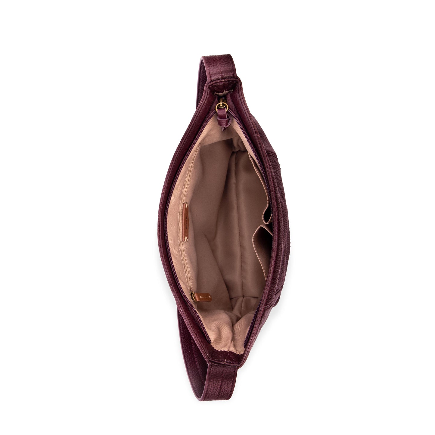 The Sak De Young Hobo Leather - Black Cherry