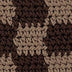 Bolinas Clog - Hand Crochet - Brown Check