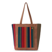 Lanie Market Tote - Hand Crochet - Serape Stripe