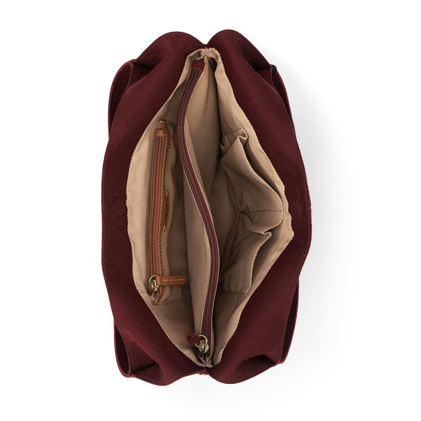 The Sak Huntley Hobo Leather - Black Cherry Suede