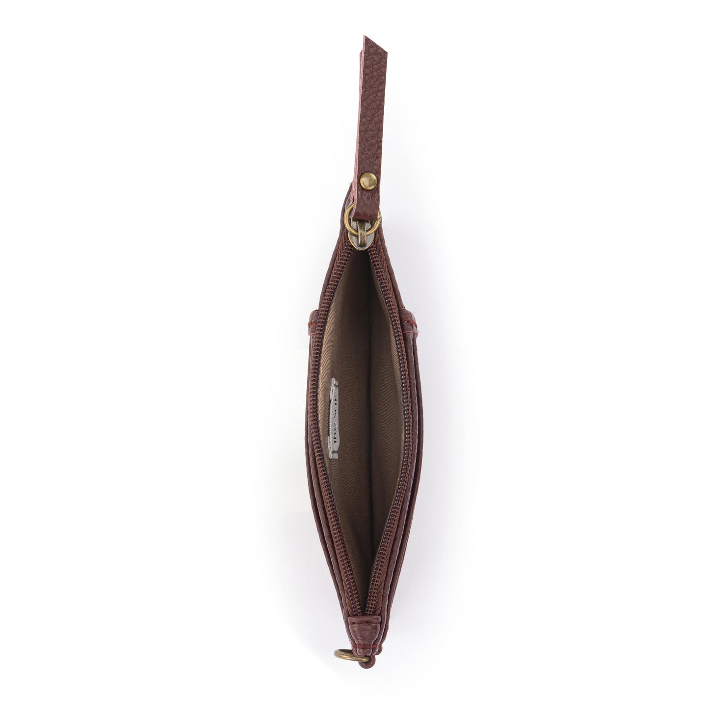 The Sak Iris Card Wristlet Leather - Mahogany