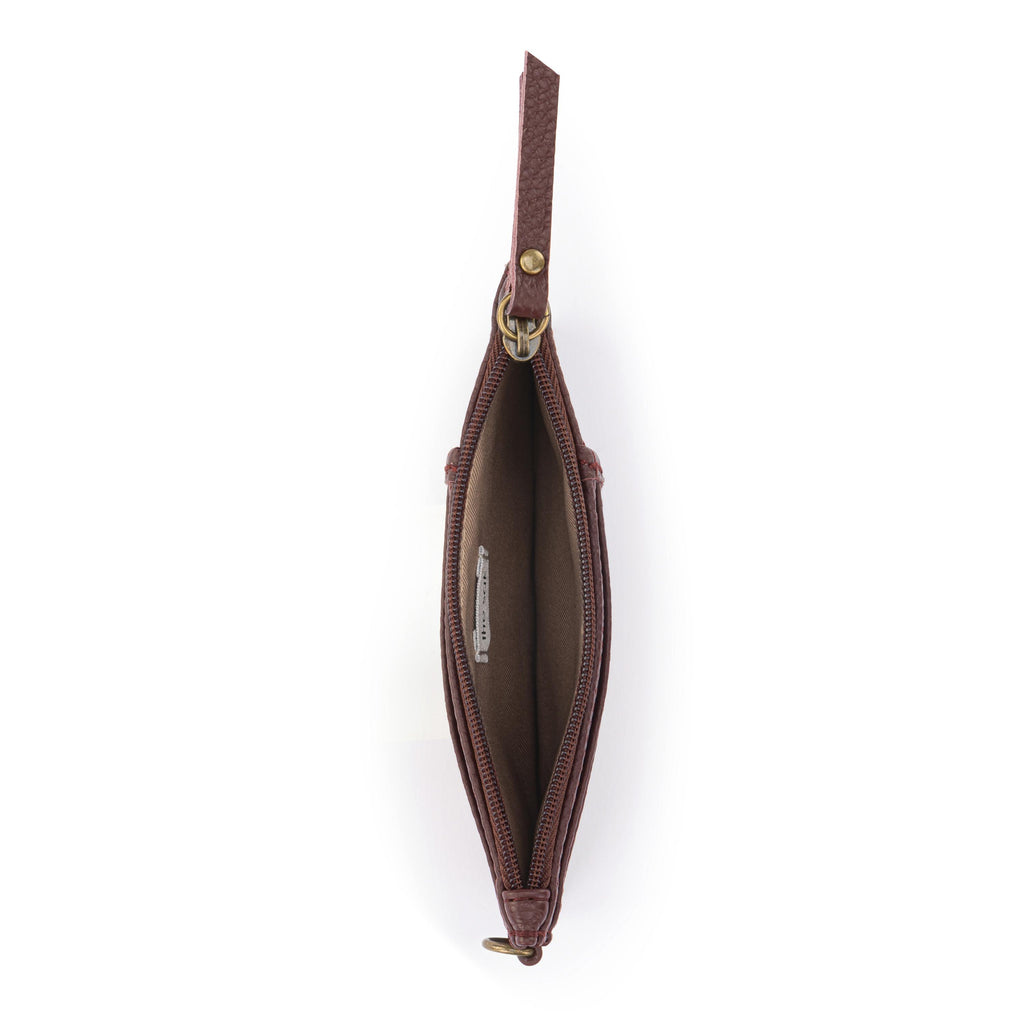 The Sak Iris Card Wristlet - Leather - Mahogany