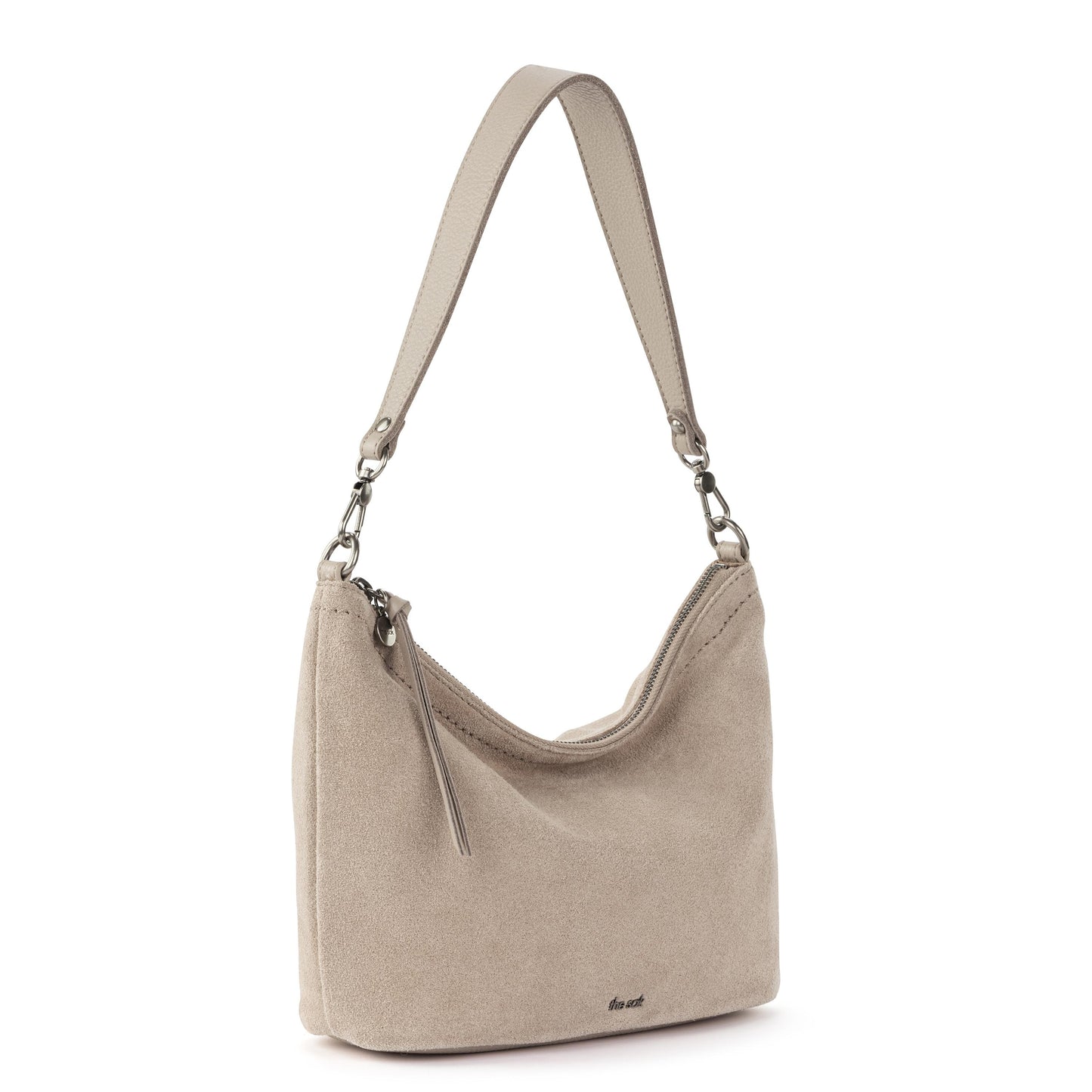 The Sak Jasmine Small Hobo Leather - Sand Suede