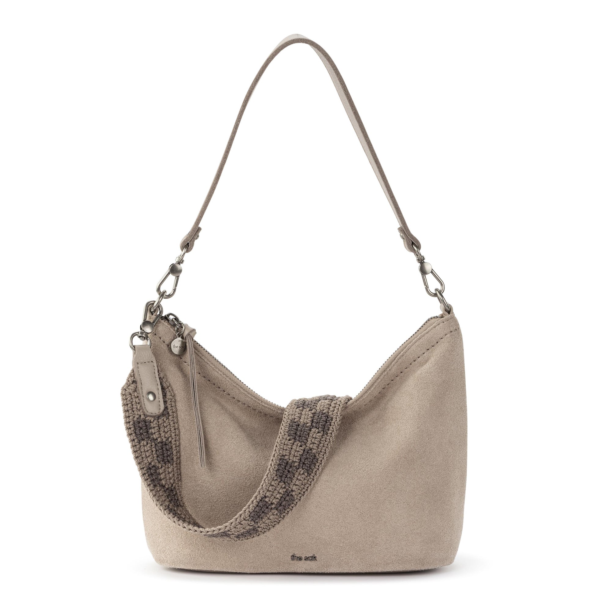 The Sak Jasmine Small Hobo Leather - Sand Suede