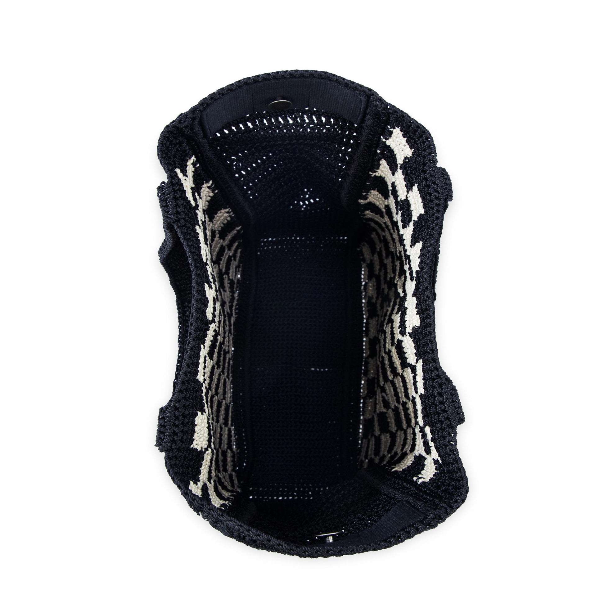 The Sak Lanie Market Tote Crochet - Black Check
