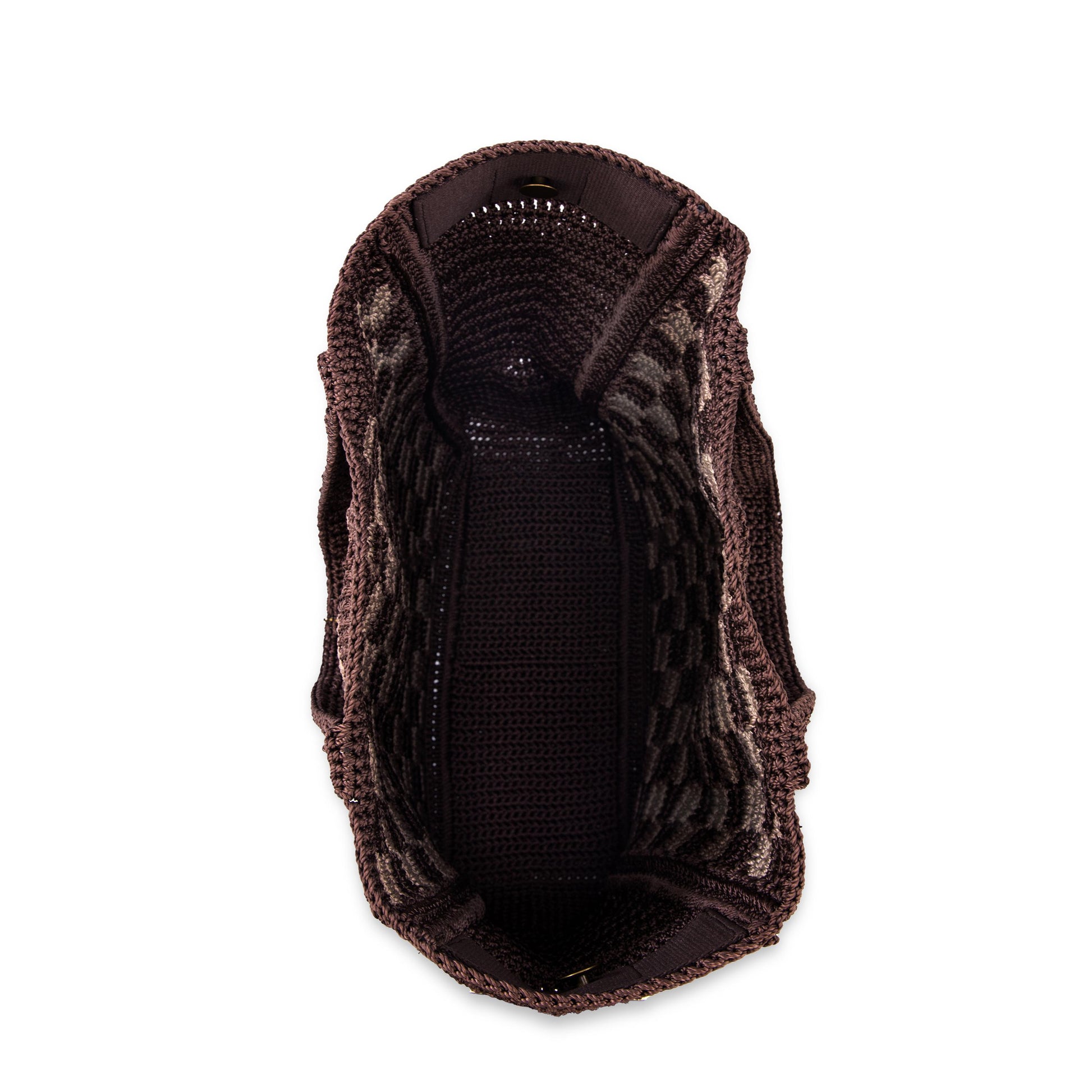 The Sak Lanie Market Tote Crochet - Brown Check