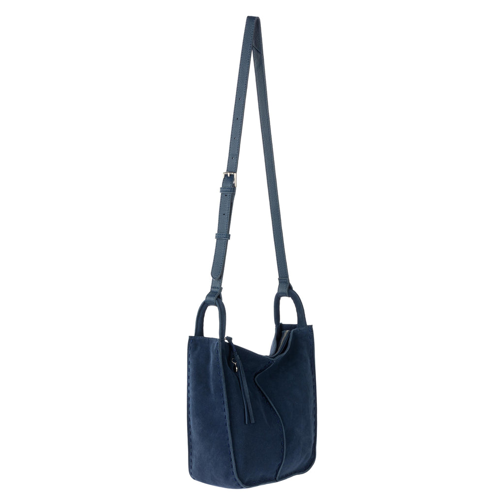 The Sak Los Feliz Crossbody - Leather - Indigo Suede