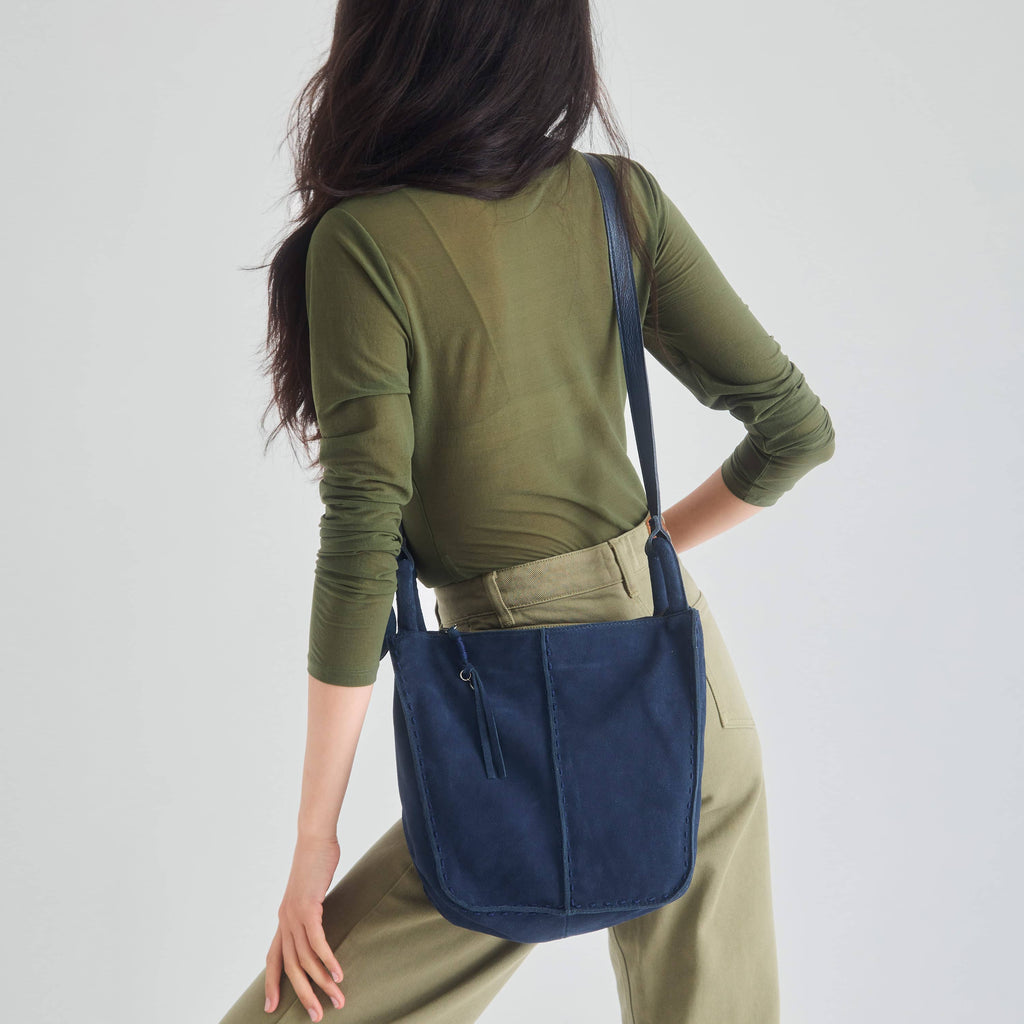 The Sak Los Feliz Crossbody - Leather - Indigo Suede