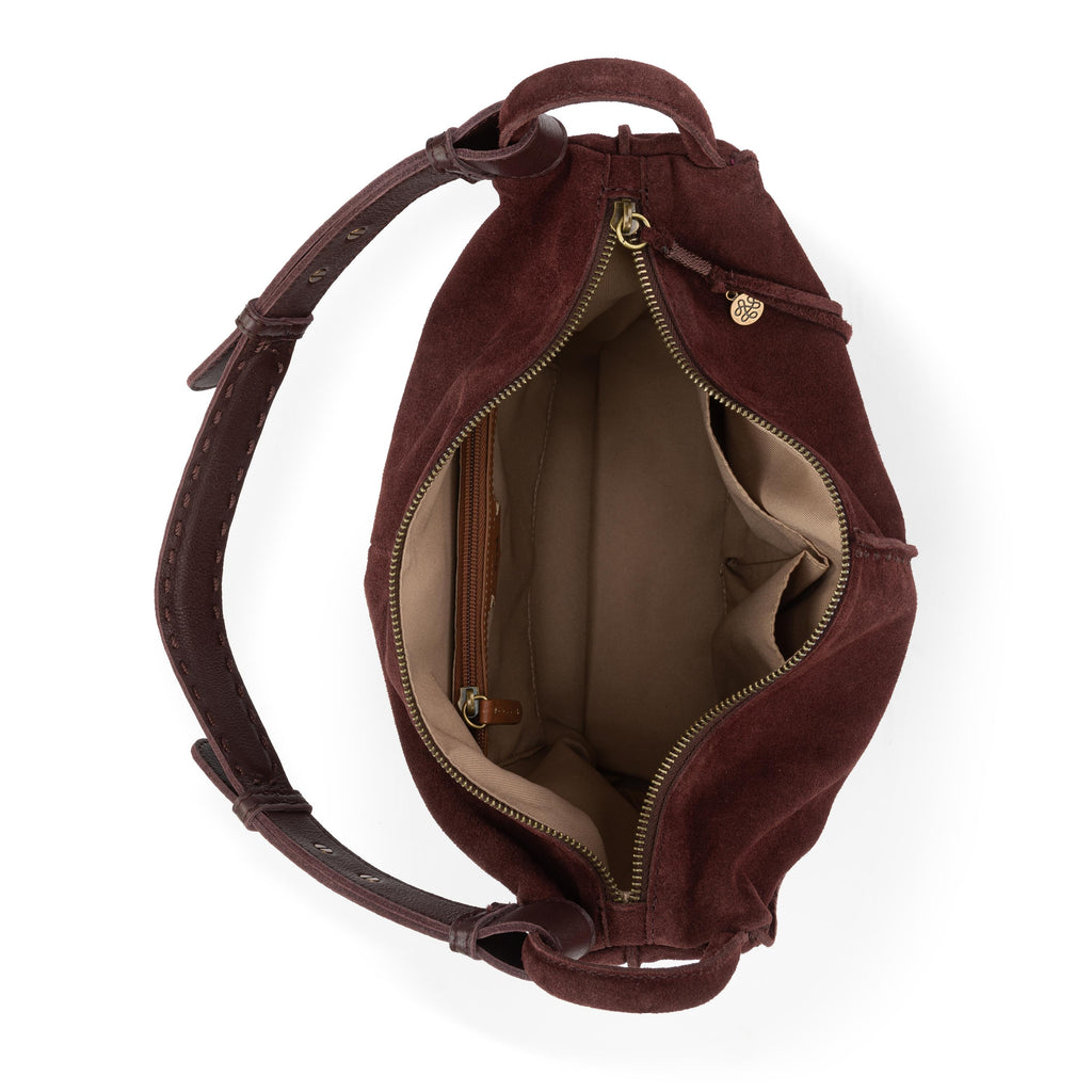 The Sak Los Feliz Hobo - Leather - Mahogany Suede