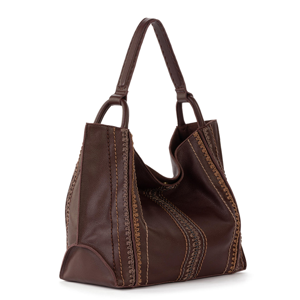 The Sak Los Feliz Large Tote - Leather - Mahogany Neutral Seminyak