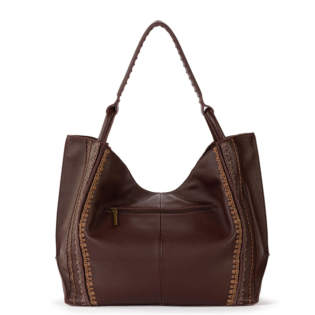 The Sak Los Feliz Large Tote - Leather - Mahogany Neutral Seminyak