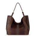 The Sak Los Feliz Large Tote - Leather - Mahogany Neutral Seminyak