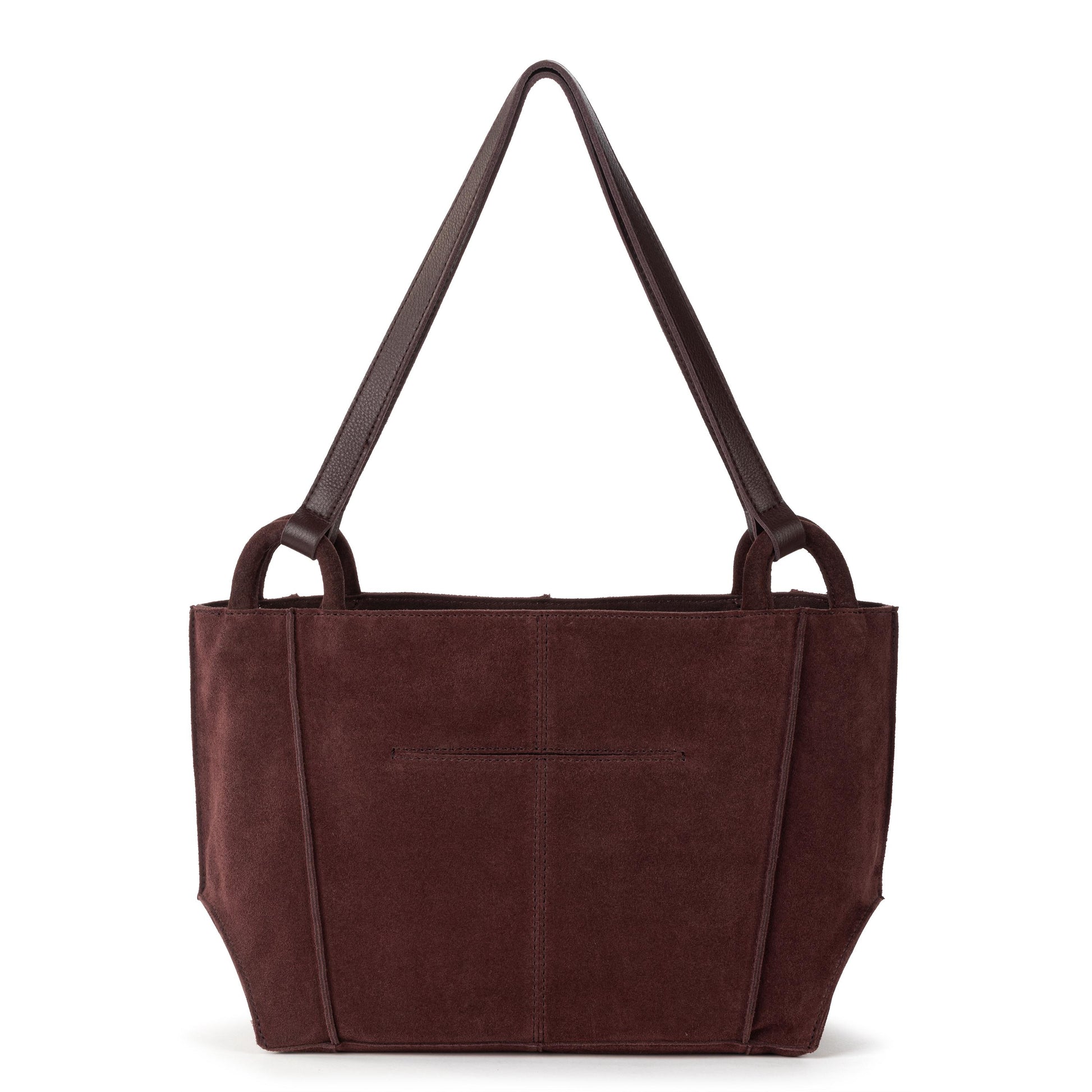 The Sak Los Feliz Satchel Leather - Mahogany Suede