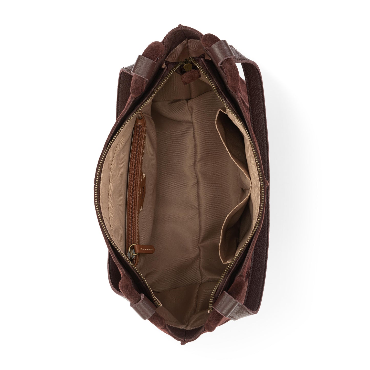 The Sak Los Feliz Satchel Leather - Mahogany Suede
