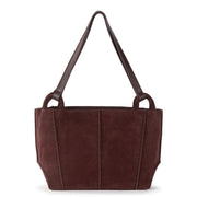 Los Feliz Satchel - Leather - Mahogany Suede