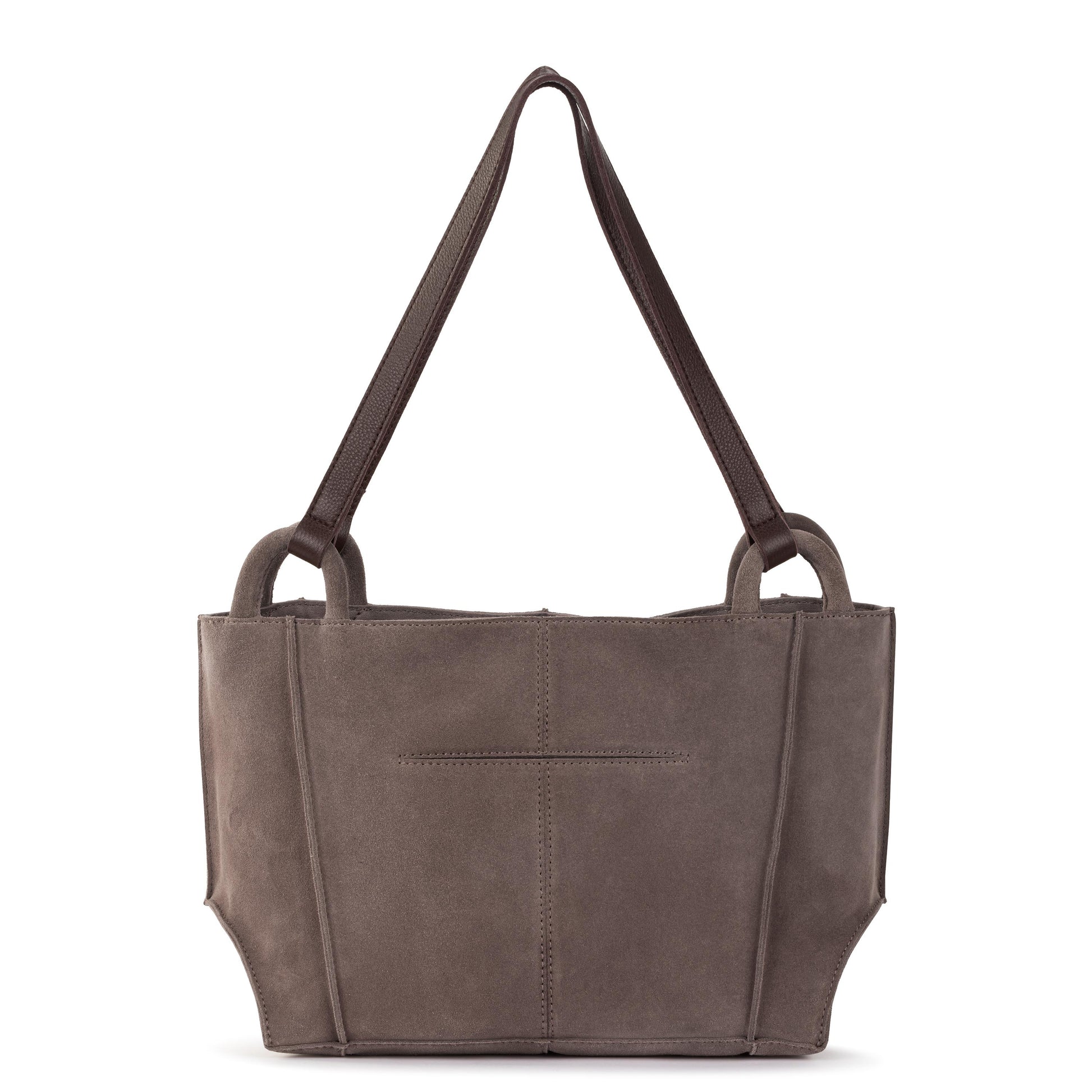 The Sak Los Feliz Satchel Leather - Mushroom Suede