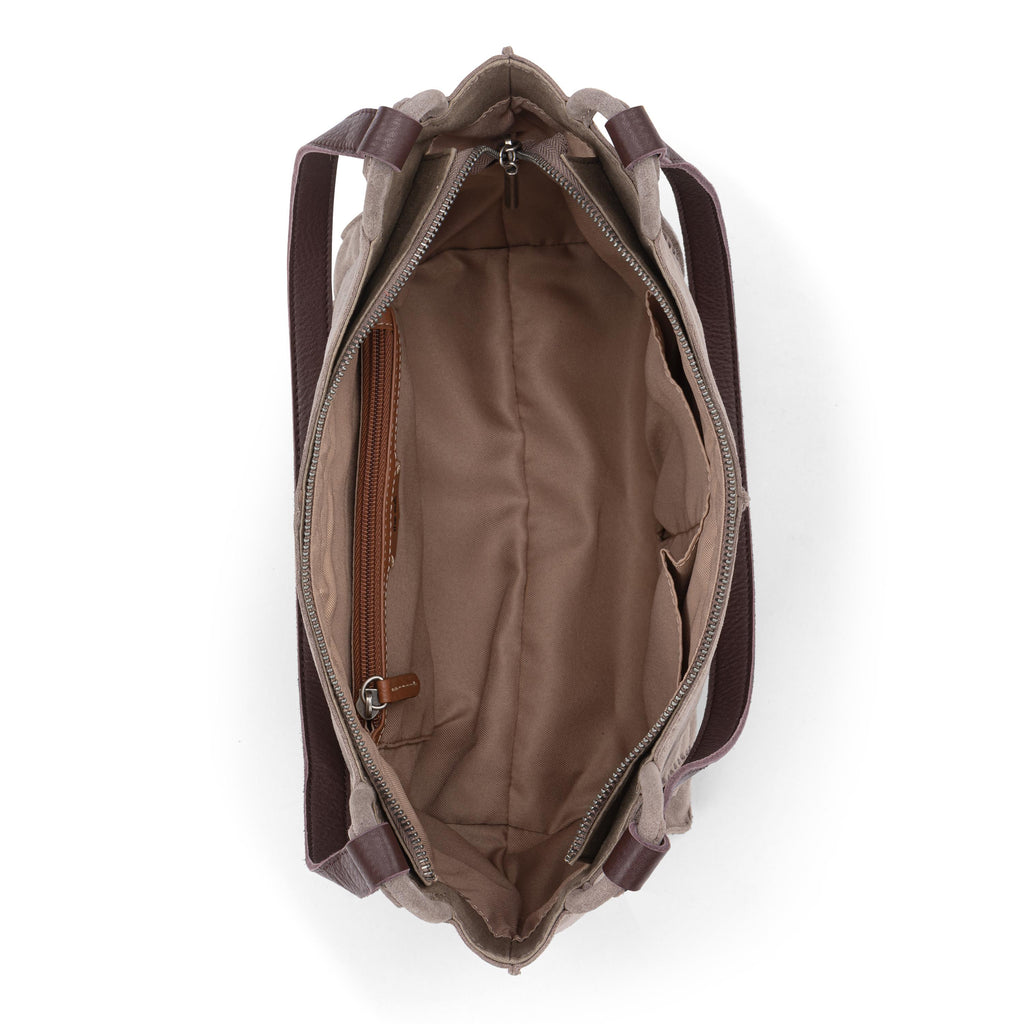 The Sak Los Feliz Satchel - Leather - Mushroom Suede