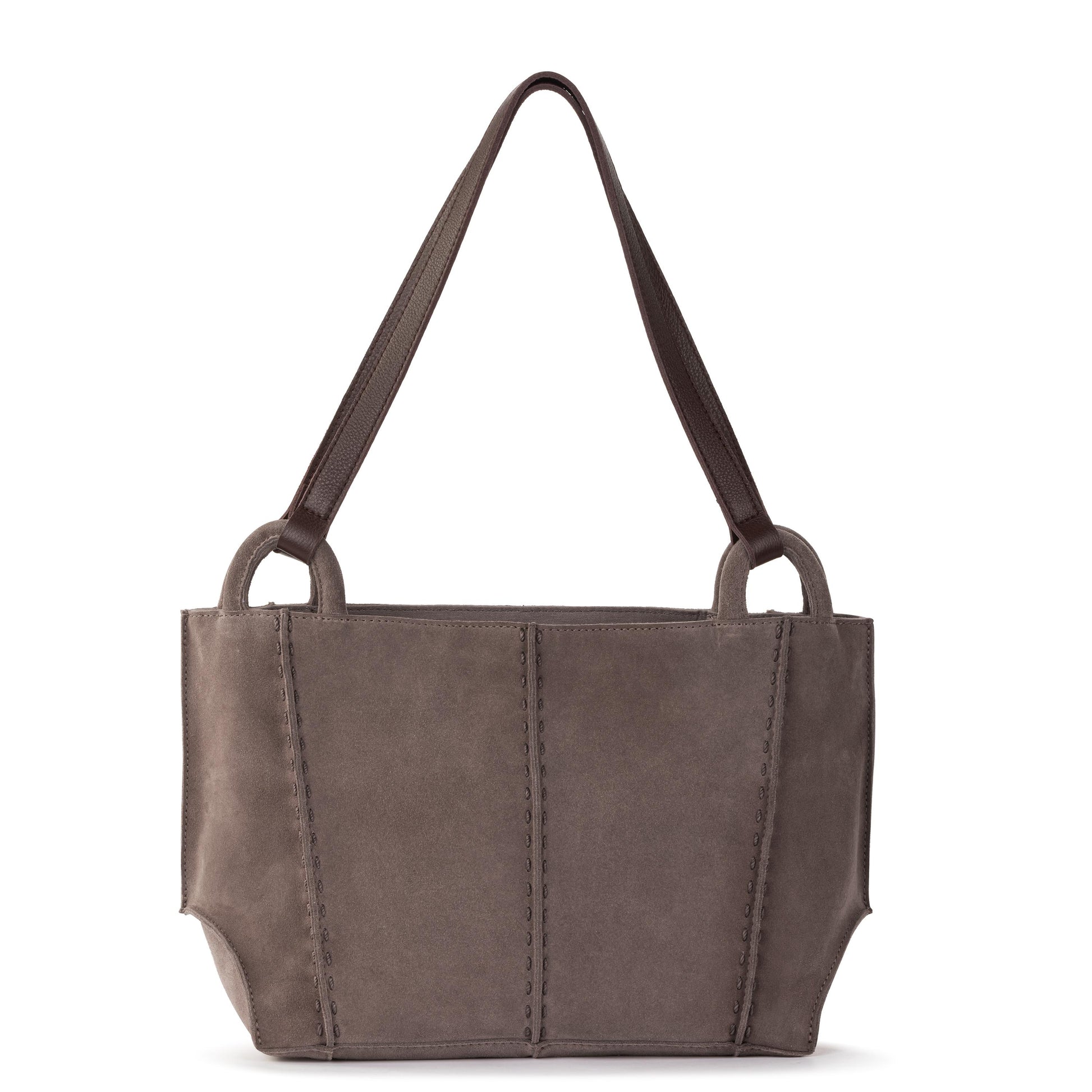 The Sak Los Feliz Satchel Leather - Mushroom Suede