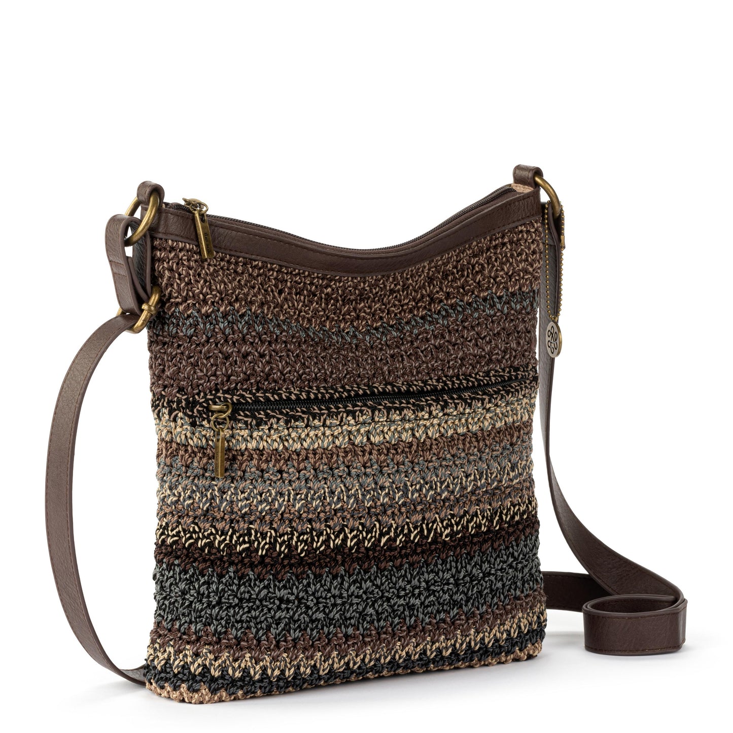 The Sak Lucia Crossbody Crochet - Aspen Stripe