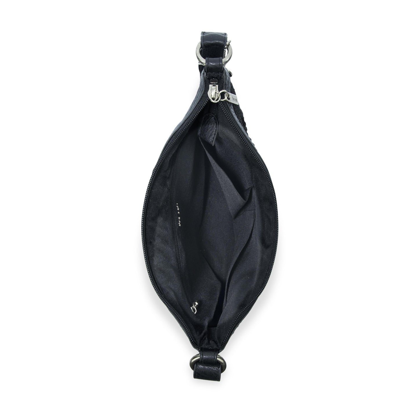 The Sak Lucia Crossbody Crochet - Black Cozy Weave