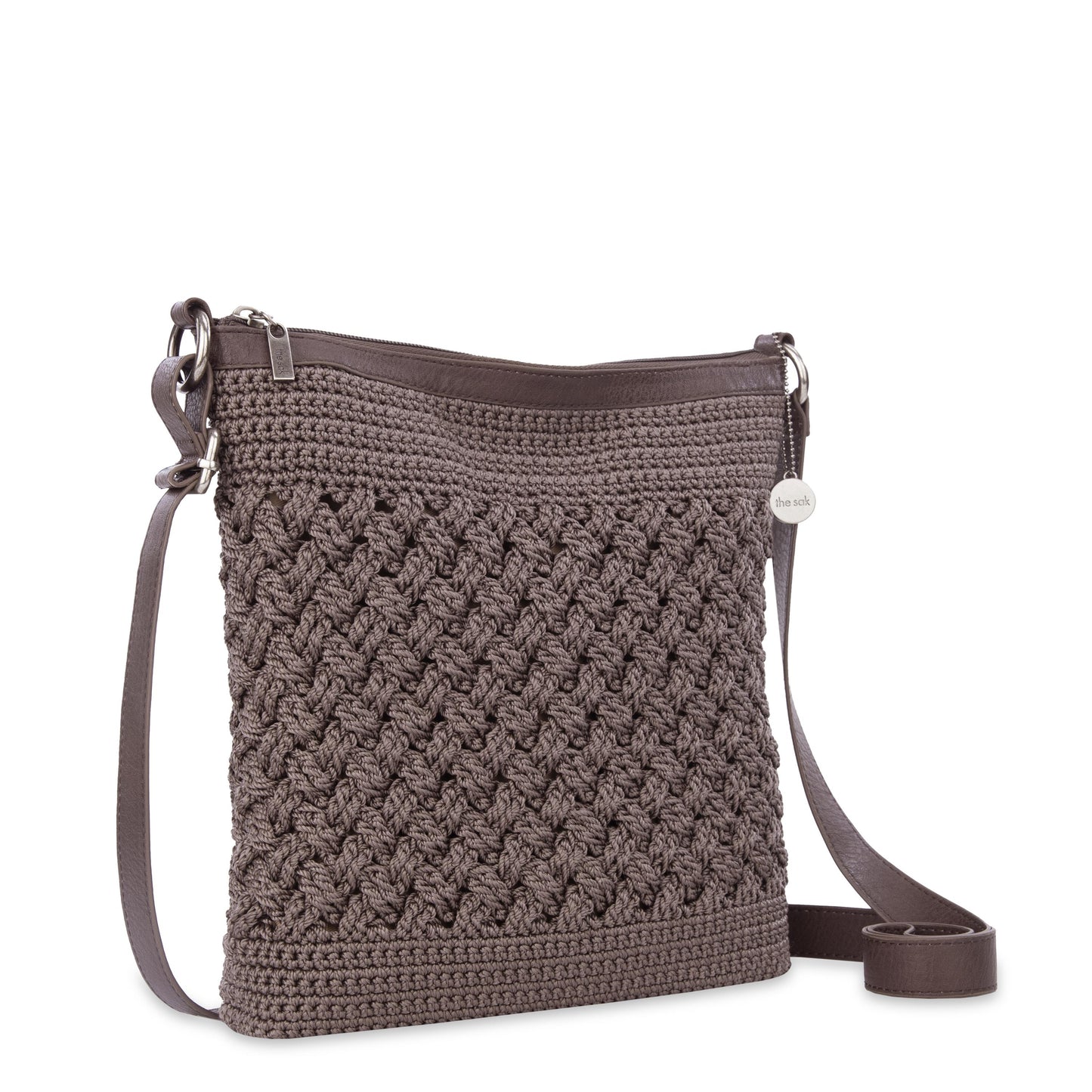 The Sak Lucia Crossbody Crochet - Mushroom Cozy Weave