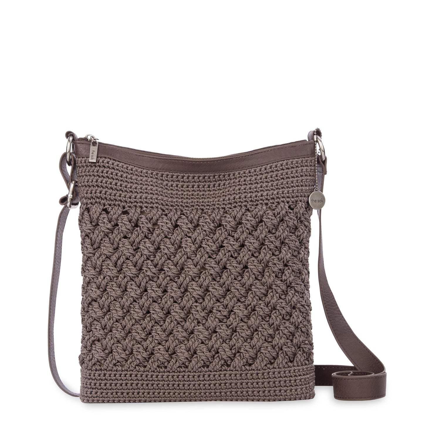 The Sak Lucia Crossbody Crochet - Mushroom Cozy Weave