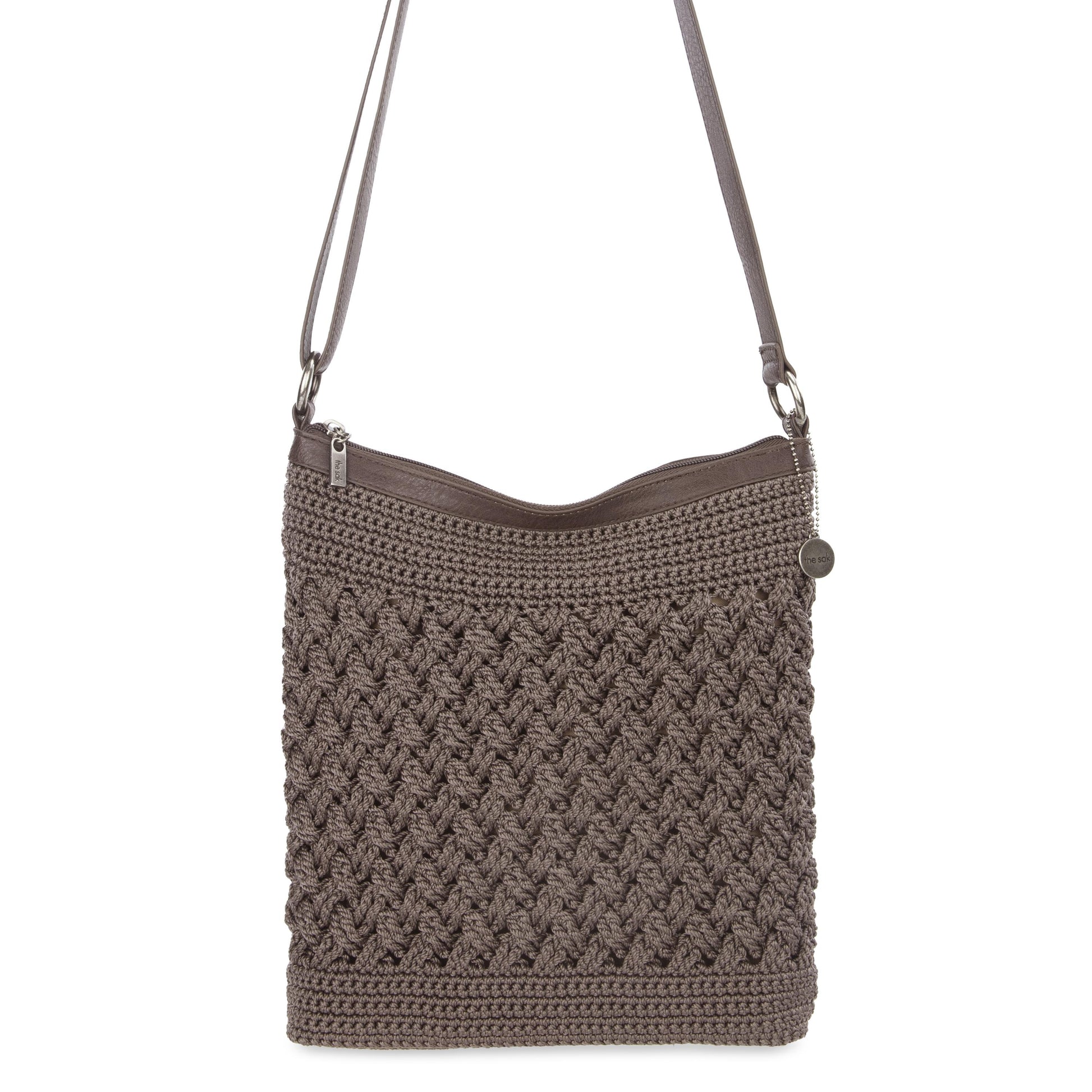 The Sak Lucia Crossbody Crochet - Mushroom Cozy Weave