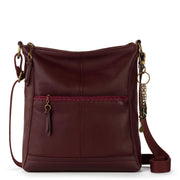 Lucia Crossbody - Leather - Black Cherry Stitch