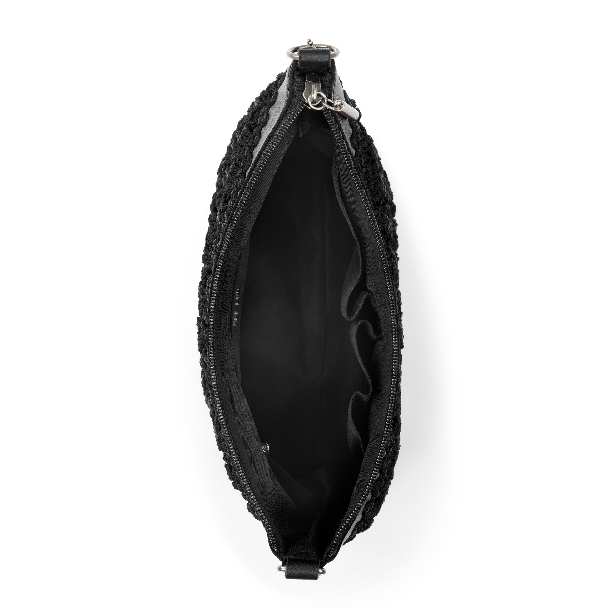 The Sak Lumi Crossbody Crochet - Black Cozy Weave