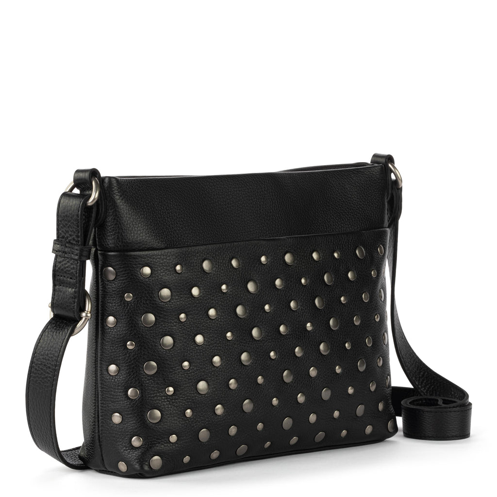 The Sak Melrose Crossbody - Leather - Black Silver Stud