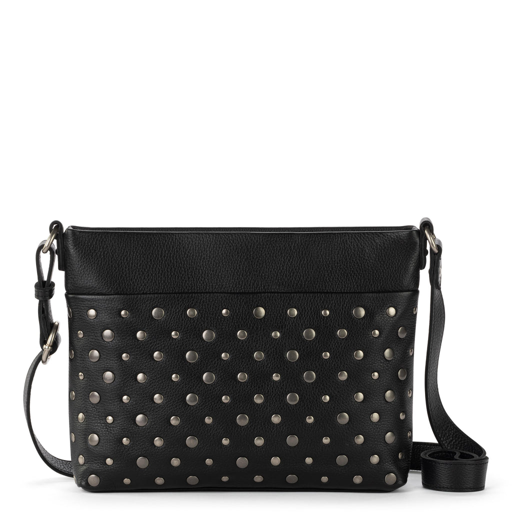 The Sak Melrose Crossbody - Leather - Black Silver Stud