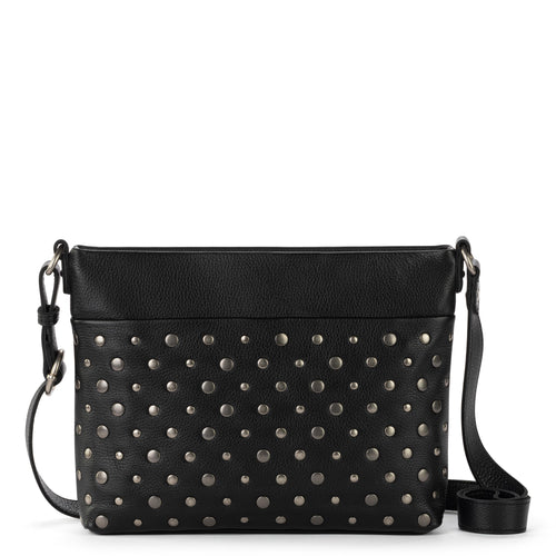 The Sak Melrose Crossbody - Leather - Black Silver Stud
