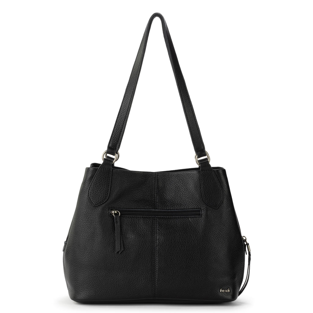 The Sak Melrose Satchel - Leather - Black Silver Stud