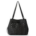 The Sak Melrose Satchel - Leather - Black Silver Stud