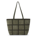 The Sak Metro Tote - Leather - Moss Suede Patch