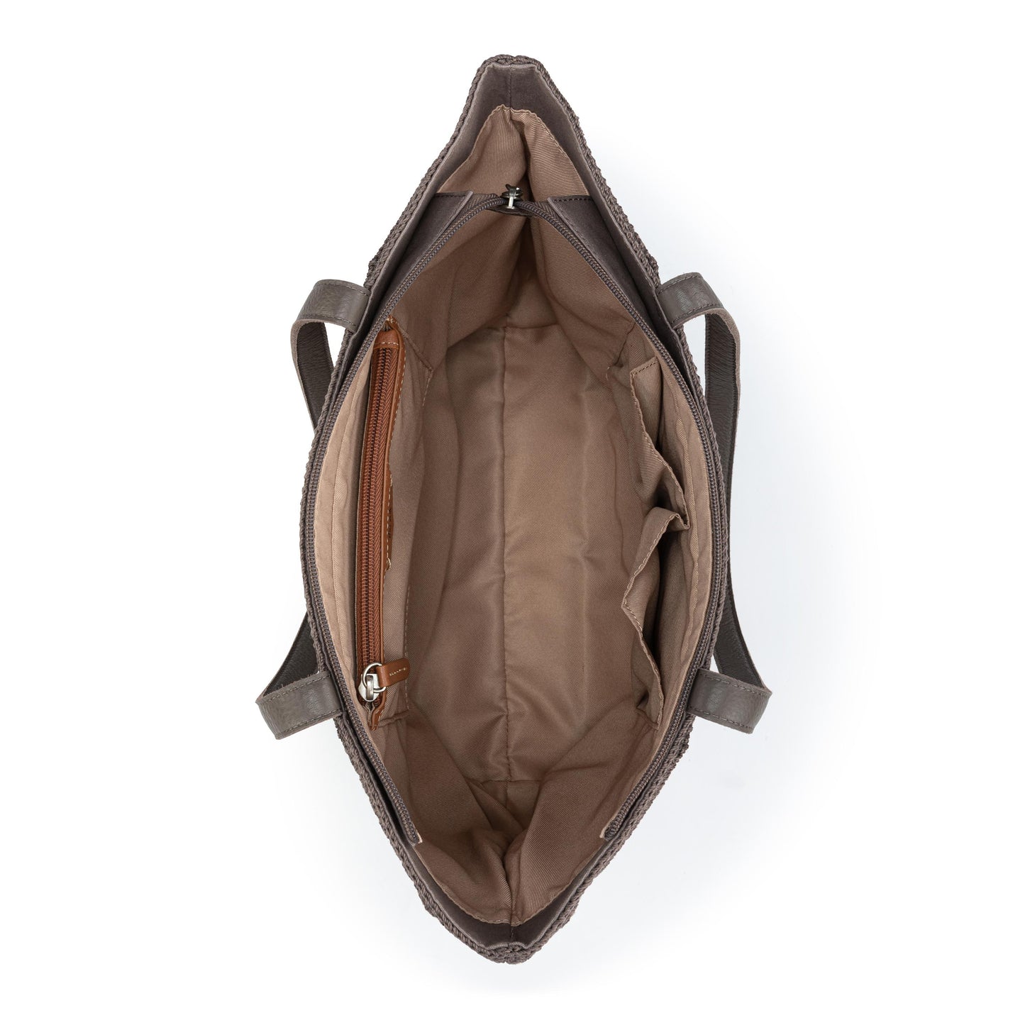 The Sak Melrose Shoulder Tote Leather - Mushroom Suede Patch