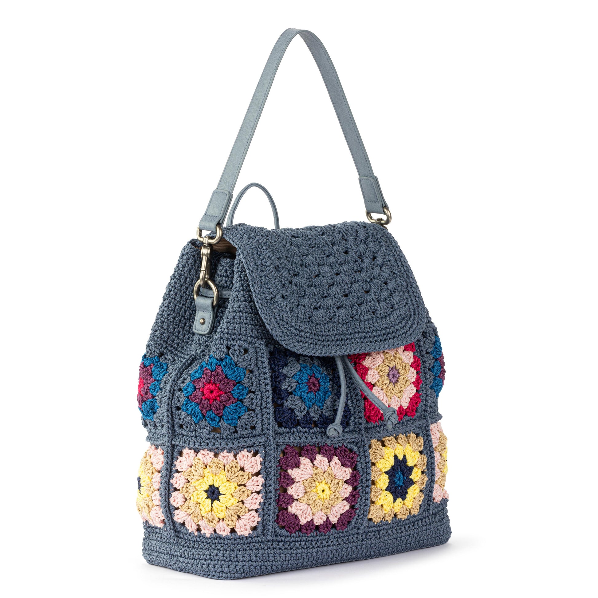 The Sak Sayulita Backpack Crochet - Maritime Multi Patch