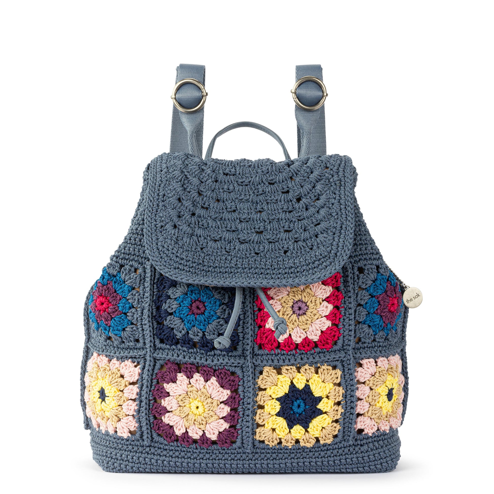 The Sak Sayulita Backpack Crochet - Maritime Multi Patch
