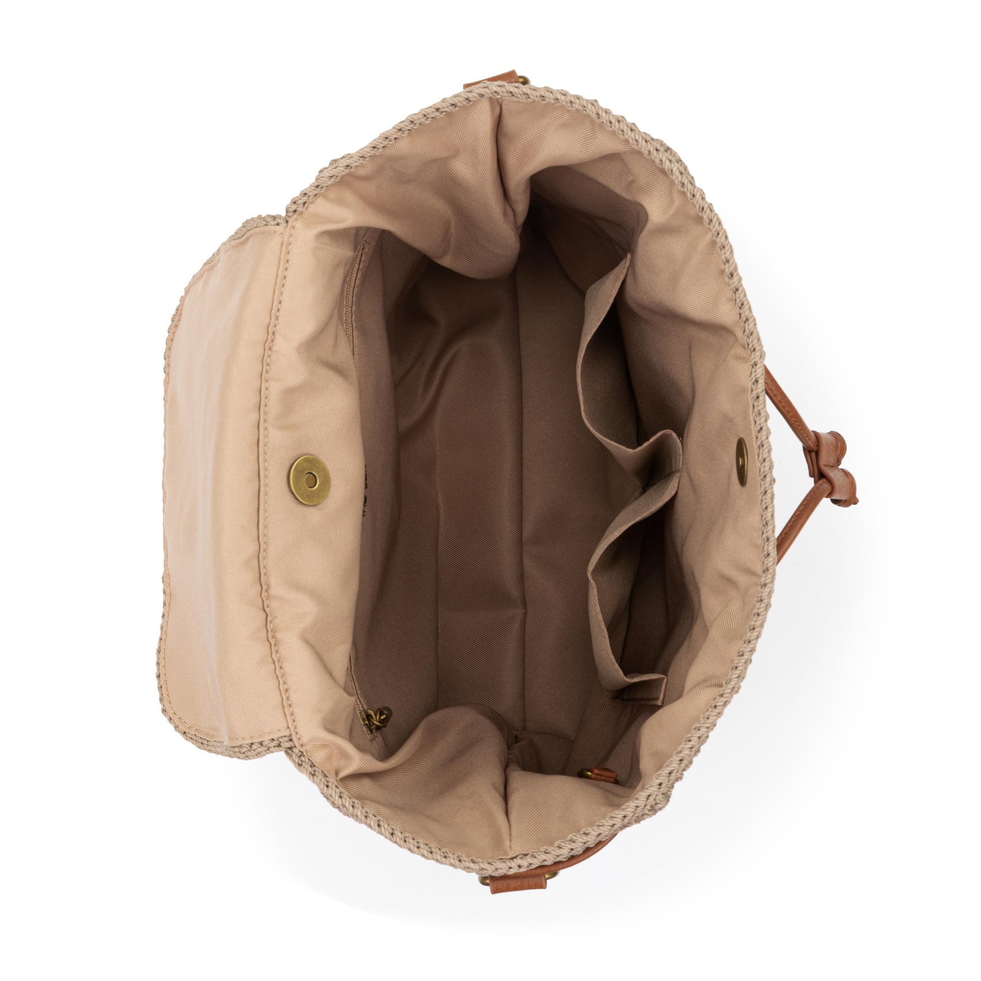 The Sak Sayulita Backpack Crochet - Sand Neutral Patch