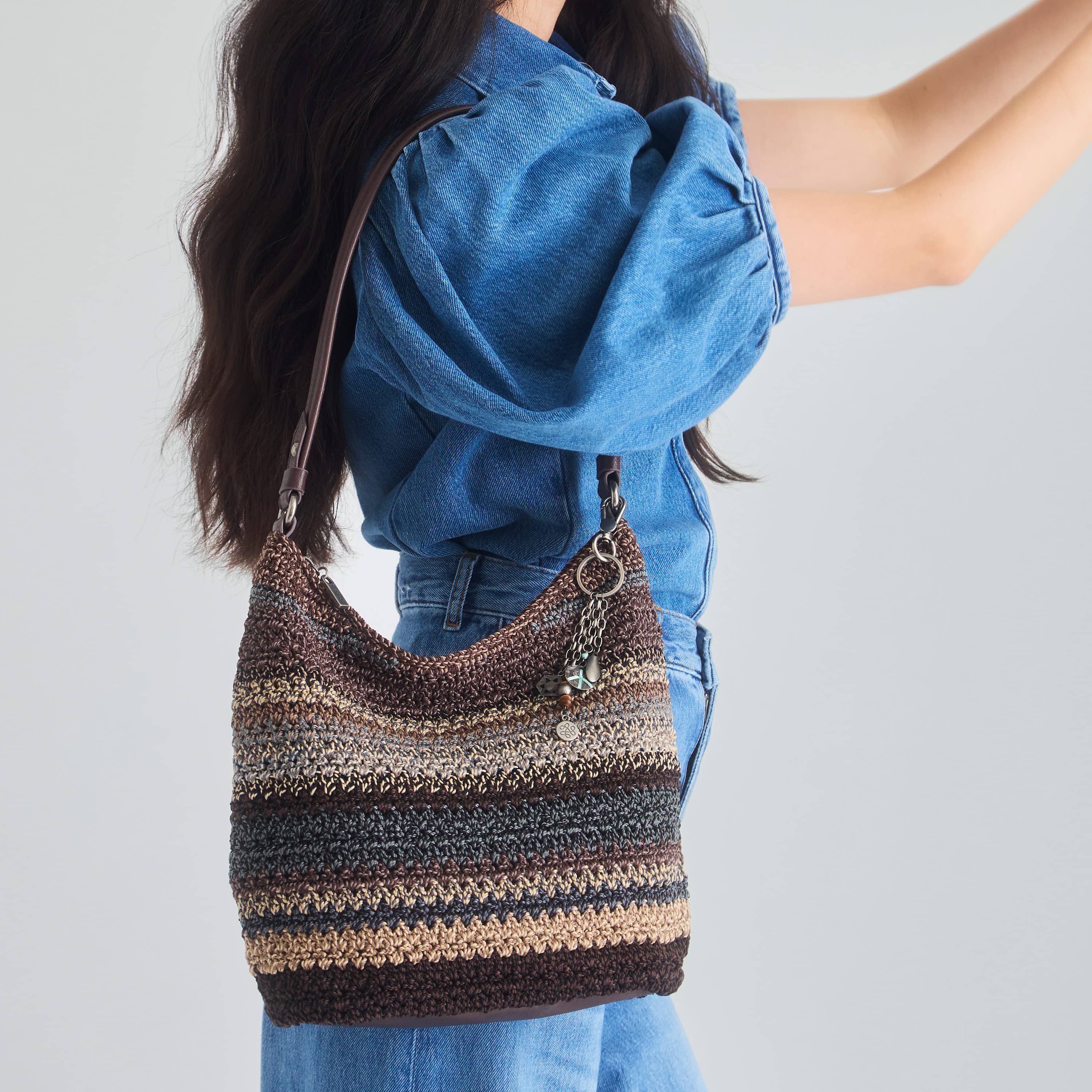 The Sak Sequoia Hobo - Hand Crochet - Aspen Stripe